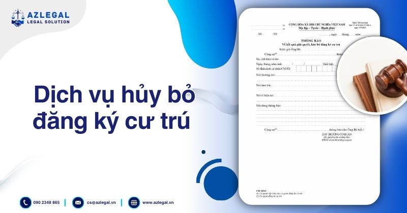 Dịch vụ hủy bỏ đăng ký cư trú